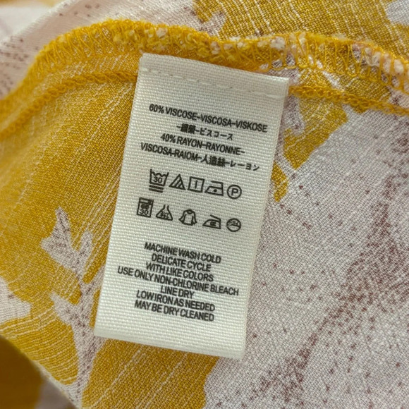 Free People yellow floral wrap dress size small - Picture 5 of 7